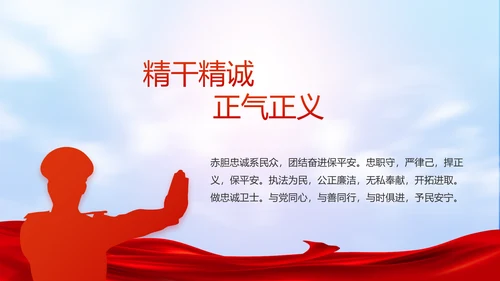 公安心向党护航新征程工作总结PPT
