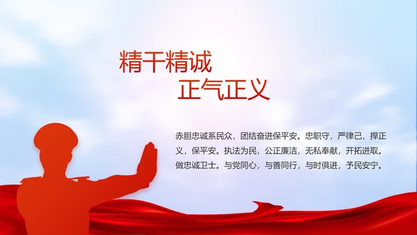 公安心向党护航新征程工作总结PPT