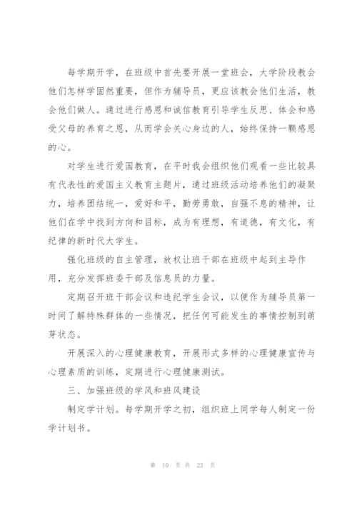 2022年大学辅导员个人总结范文.docx