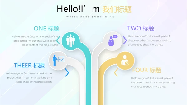 简约时尚企业培训管理商务风通用PPT动态模板