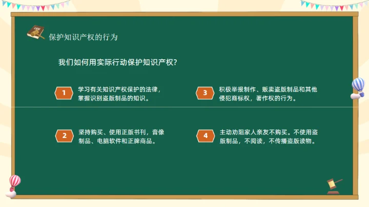 知识产权进校园通用PPT模板