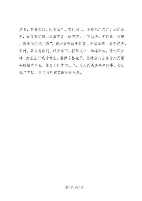 学习《问责条例》心得体会：做到警钟长鸣 (4).docx
