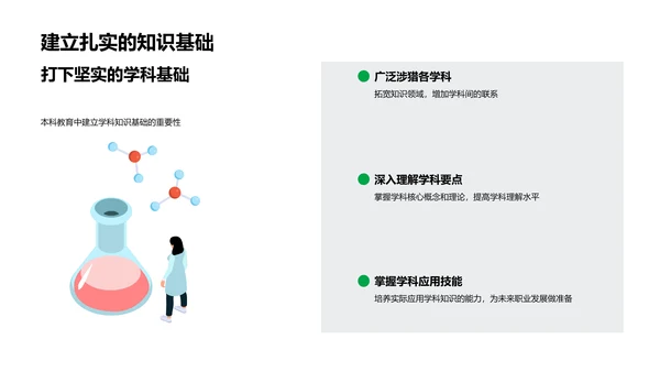 本科教育实践报告PPT模板