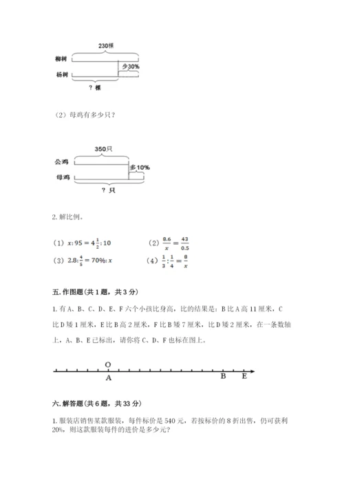 廊坊市香河县六年级下册数学期末测试卷及参考答案.docx