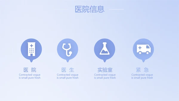 蓝色简约智能医疗工作总结汇报动态PPT模板