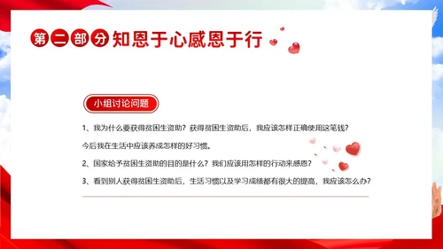 资助感恩教育主题班会PPT课件