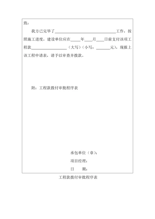 工程项目资金申请表.docx