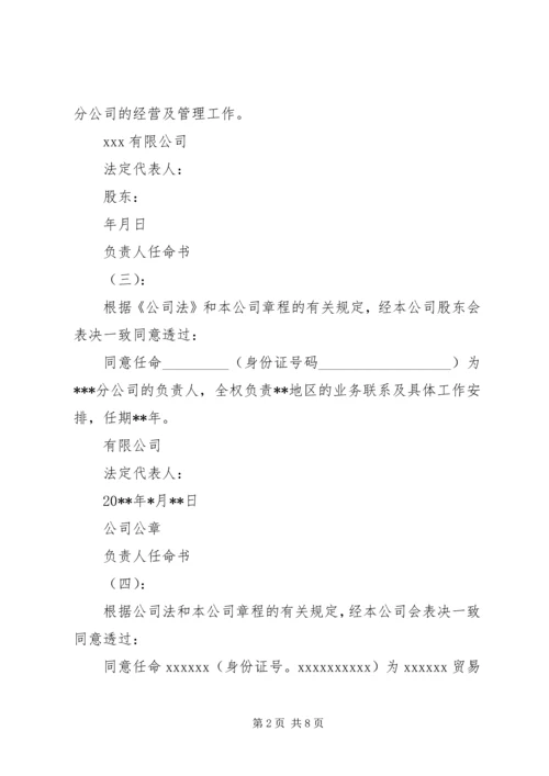 公司负责人任命书.docx