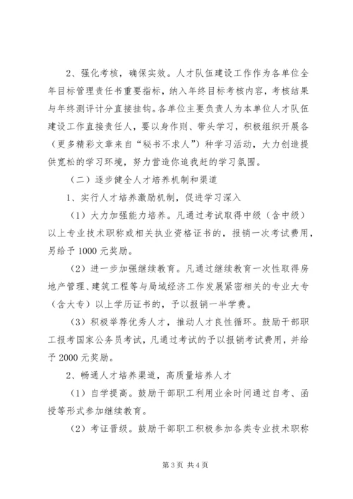 关于加强人才队伍建设的实施意见.docx