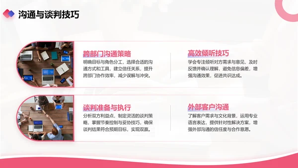 红色商务风业务技能提升分享会PPT模板