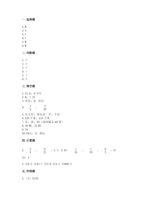 2022年人教版六年级上册数学期末测试卷（a卷）word版.docx