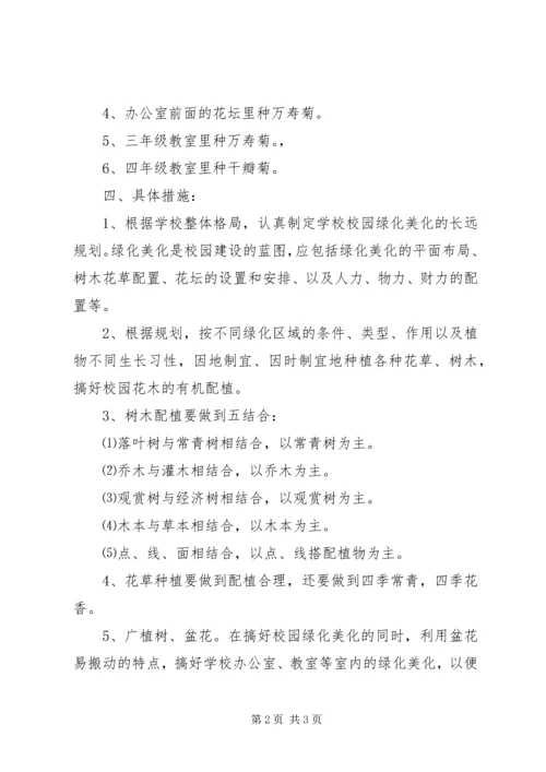 学校绿化美化汇报 (2).docx