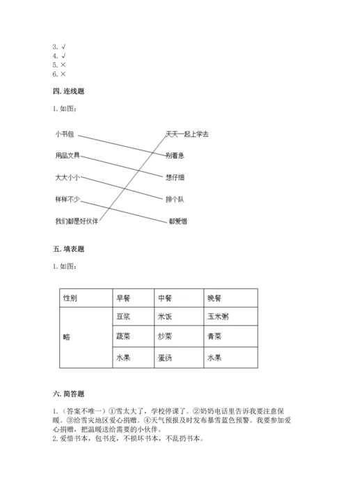 部编版一年级上册道德与法治期末测试卷【完整版】.docx