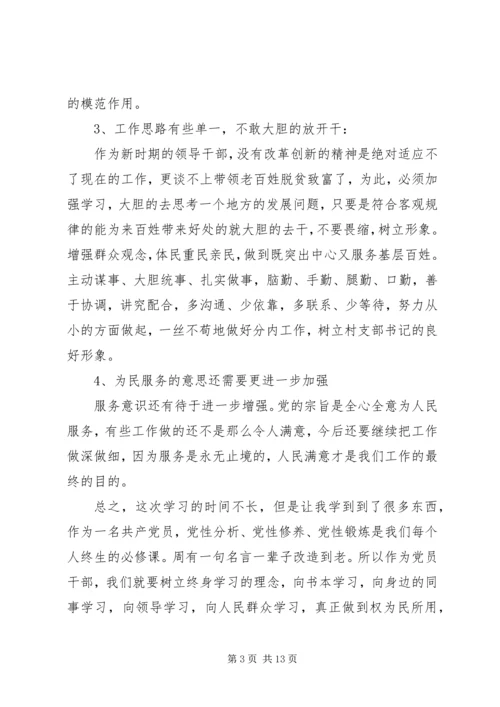 精选纯洁性党性分析材料.docx