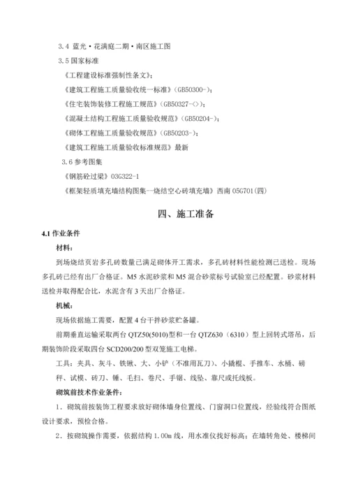 填充墙砌体综合标准施工专业方案.docx