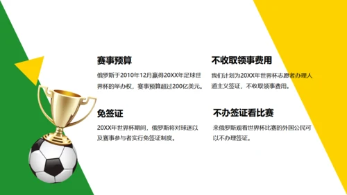 为世界杯足球比赛喝彩通用PPT模板