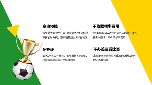 为世界杯足球比赛喝彩通用PPT模板