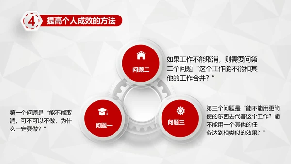 红色商务员工培训时间管理培训PPT