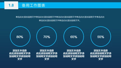 蓝色商务工作总结汇报通用PPT模板