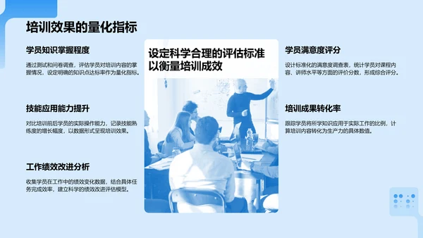 蓝色科技风教育培训工作汇报PPT模板