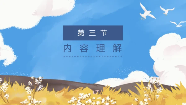 初中教师海天海燕教育教学课件PPT模板