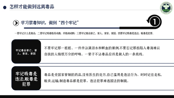 国际禁毒日珍爱生命远离禁毒教育知识PPT模板