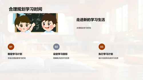 初一学习适应指导PPT模板