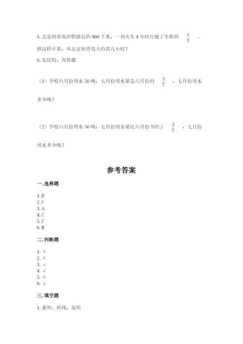 2022六年级上册数学期末测试卷及参考答案【精练】.docx