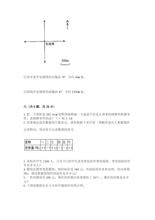 青岛版六年级数学下学期期末测试题附参考答案（达标题）.docx