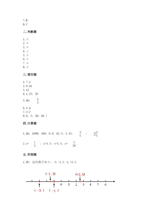 小升初数学期末测试卷精品（名校卷）.docx