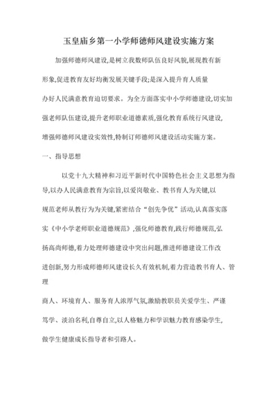 师德师风实施专业方案.docx