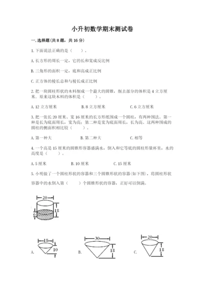 小升初数学期末测试卷【达标题】.docx