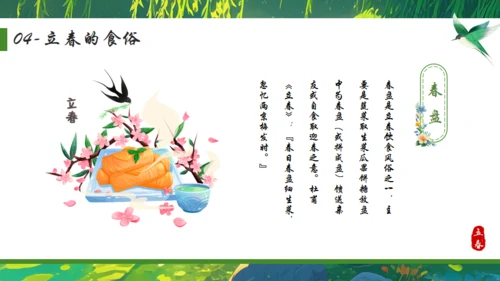 立春绿色背景通用PPT模板