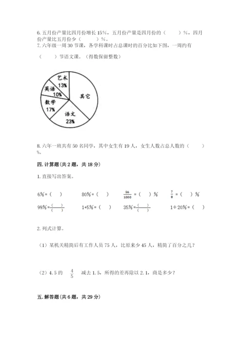 北京版六年级下册数学期中测试卷附答案【精练】.docx