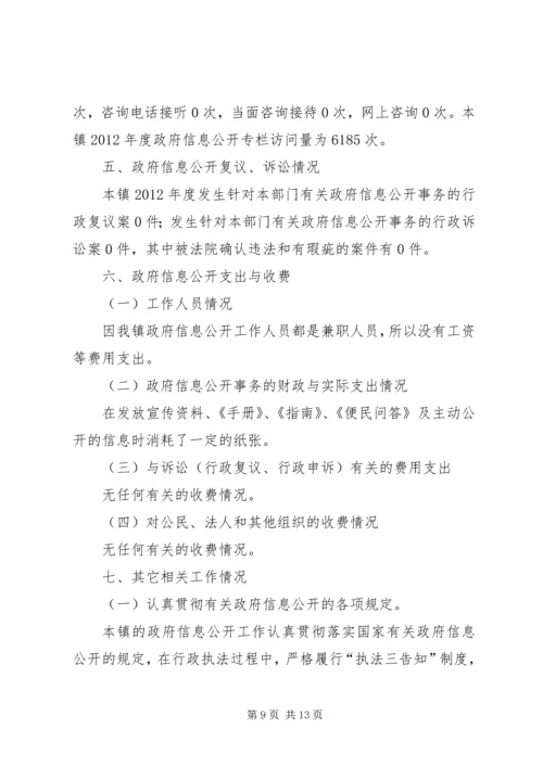 乡镇政务信息公开总结.docx