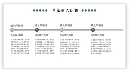 绿色小清新工作汇报通用PPT模板