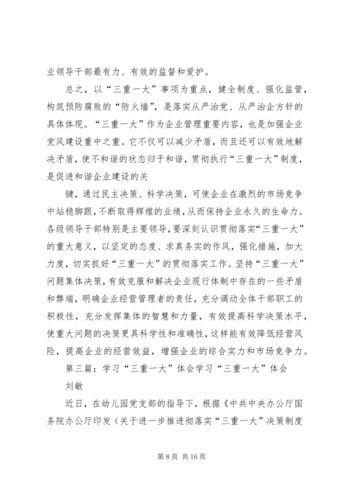 学习“三重一大”心得体会.docx