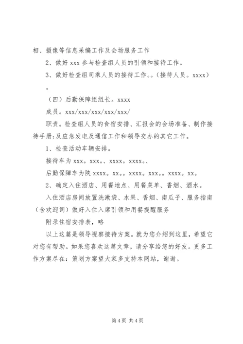 领导视察接待方案.docx