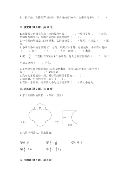 人教版六年级上册数学期末测试卷精品（b卷）.docx