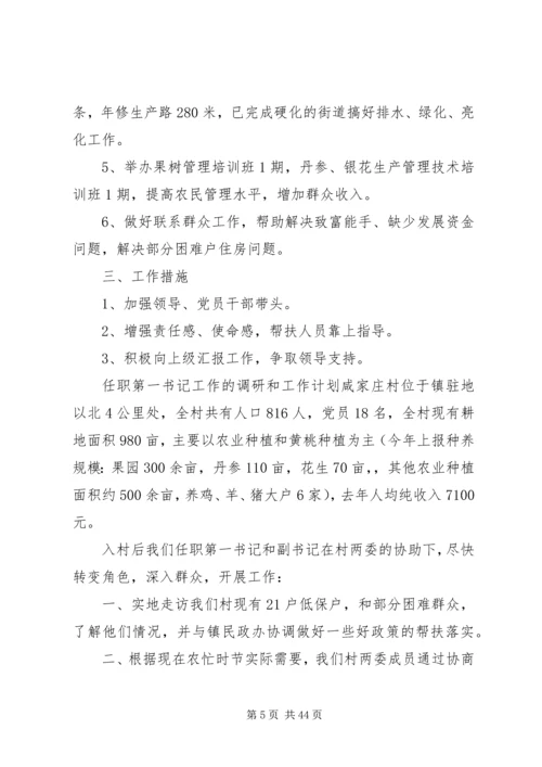 第一书记驻村工作计划 (6).docx