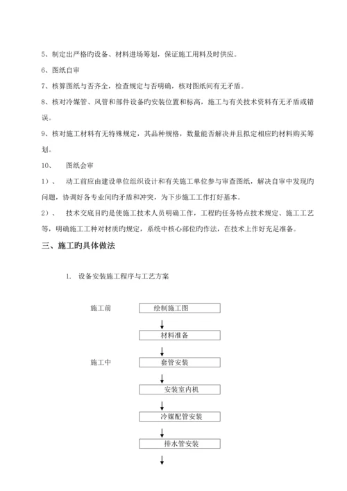 多联机空调综合施工组织设计专题方案.docx