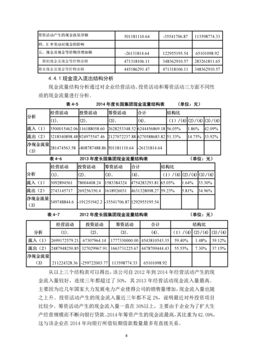 制造加工企业现金流量的管理研究---基于长源集团的案例分析.docx