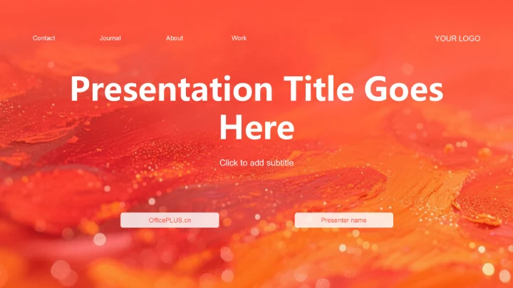 红色现代风商务培训PPT主题