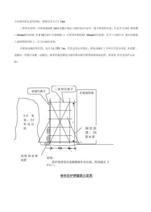 高新区线道路工程路基石方爆破