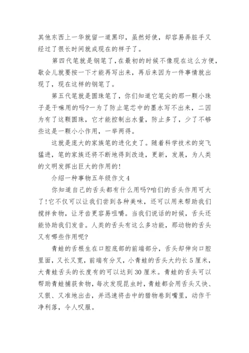 介绍一种事物五年级单元作文500字6篇.docx
