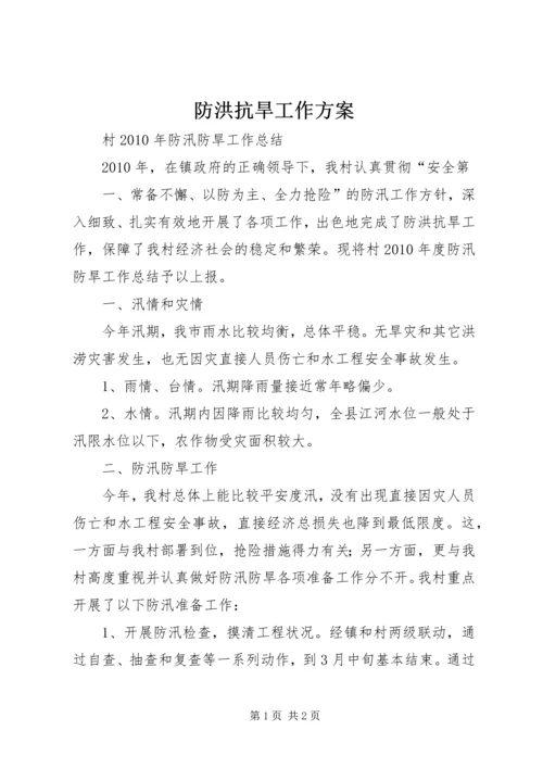 防洪抗旱工作方案 (3).docx