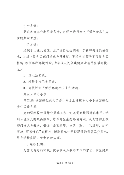 绿化美化工作计划.docx