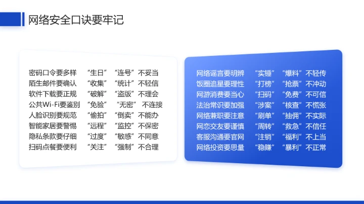 中小学网络安全主题班会网络安全知识科普宣传讲座PPT