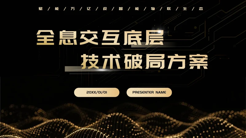 黑金奢华科技风创业创新PPT模板