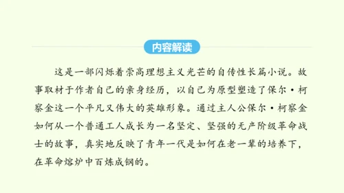 第六单元名著导读《钢铁是怎样炼成的》 统编版语文八年级下册 同步精品课件